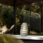 Elegant Egg-Shaped Resin Outdoor LED Lawn Light Waterproof & Modern Lighting