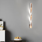 Spiral-shaped 29W Minimalist Wall Lights Wall Sconce with LED Strip