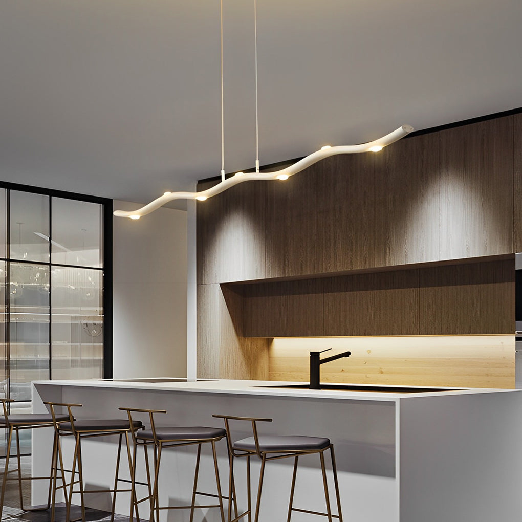 Long Branches Stepless Dimming LED White Modern Chandeliers