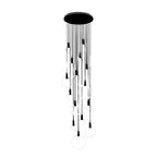 Minimalist Rings Stepless Dimming LED Nordic Duplex Stair Chandelier