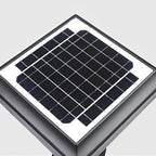 Creative Square LED Waterproof Black Retro Solar Fence Post Lights