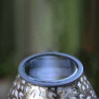 Solar Silver Metal Table Lamp LED Waterproof Outdoor Lamp