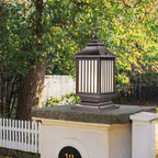 Pillar Light Fixtures Waterproof Three Color Temperature Adjustable