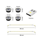 Landscape Lighting Set: Well Light, Step Light & Transformer