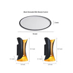 Modern Porch Lighting Set: Black LED Flush Mount & Wall Sconce
