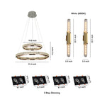 Luxury Lighting Set: Chandelier, Linear Sconces & Recessed Lights