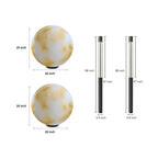 Complete Outdoor Lighting Two-piece Set | Pillar, Bollard Kit