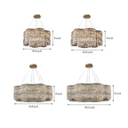 LED Large Crystal Chandelier Elegant Chandelier Light Modern Minimalist Style
