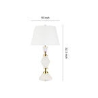 White Contemporary Table Lamps with Gold Details Elegant Lamps