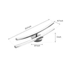 Contemporary Semi Flush Mount Lighting Dual LED Strip Rotating Ceiling Light