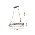Industrial Pendant Lights Glass Shade Single-Head Retro Creative Light