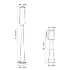 Lawn Pole Light Outdoor Waterproof Black Bollard Light