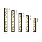 Linear Outdoor Wall Lights Weatherproof LED Black Minimalist Lamp
