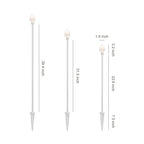 Landscape Garden Light Elegant Crystal white Artistic LED Flower Lamps