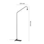 Black and Gold Floor Lamps LED Minimalist Reading Lamps