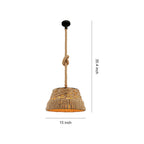 Rope Pendant Lights Vintage Industrial Style Hemp Iron Ceiling Light