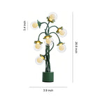 Retro Green Table Lamp French Floral  Artistic Globe Decorative Light