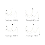 Long LED Ceiling Light Minimalist Creative Black Linear Lamp