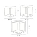 Concrete Pillar Lights Modern Open-Frame Square LED Light