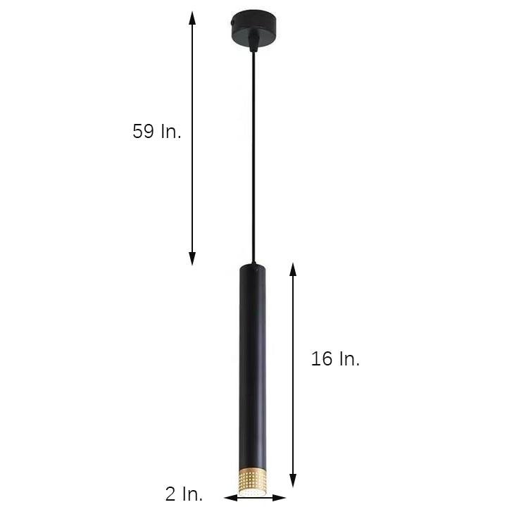 Elongated LED Industrial Linear Pendant Light Metal Hanging Lighting