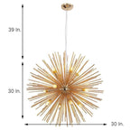 Unique Globe Design LED Electroplated Metal Modern Pendant Lighting