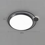 Circular Dimmable LED Nordic Flush Mount Light Ceiling Light Fixtures