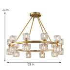 Circles Spotlights Industrial Brass Chandeliers LED Ceiling Light