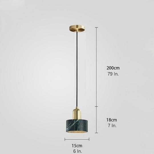 Small Pendant Light Fixtures Electroplated Metal Resin LED Modern Lighting