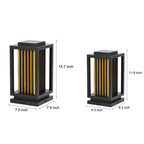 Modern Black LED Cage Pathway Lawn Lights