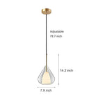 Raindrop Creative Double Layers Glass Nordic Pendant Lights Small Chandelier