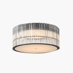 Modern Minimalist Crystal Flush Mount