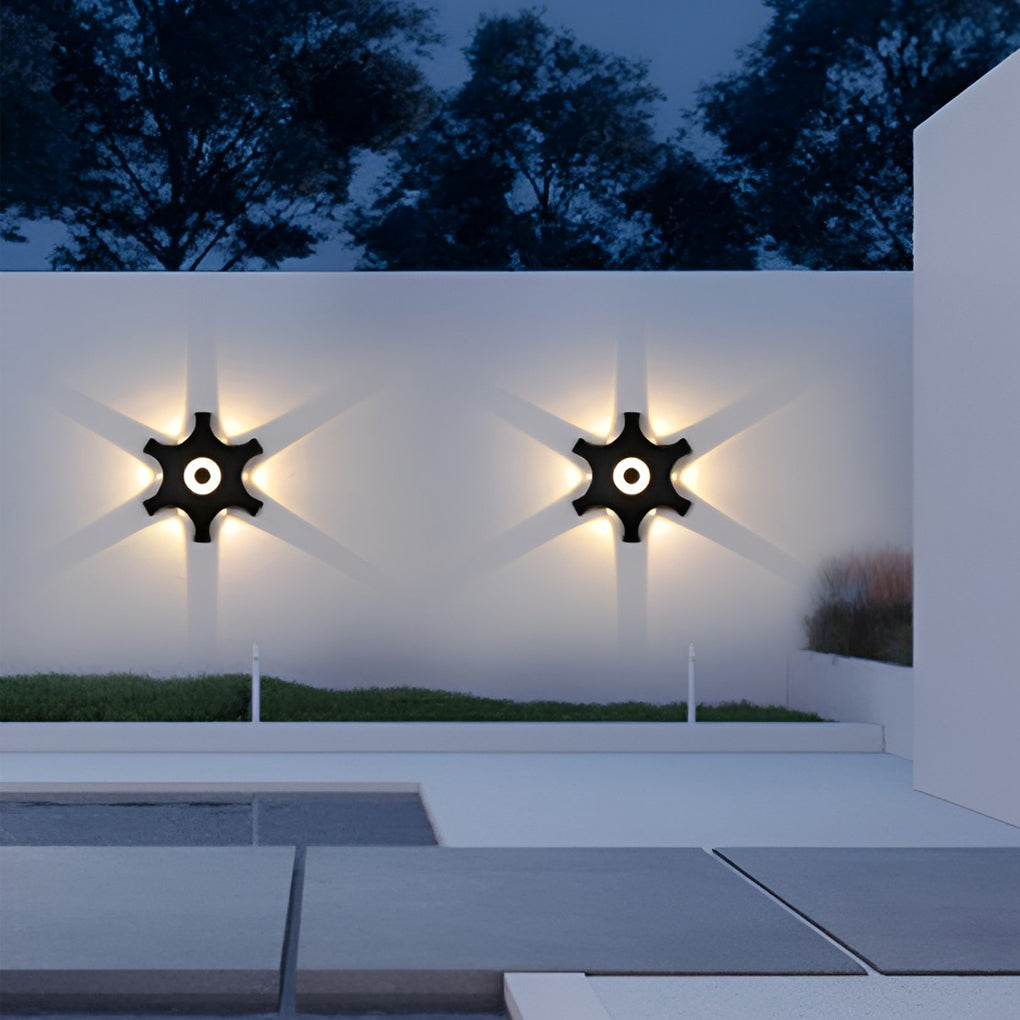 Flower Shaped LED Waterproof Nordic Wall Washer Lights