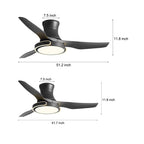 [Open-Box]Remote Control Variable Frequency Dimming Integrated Ceiling Fan Light Supports Forward and Reverse