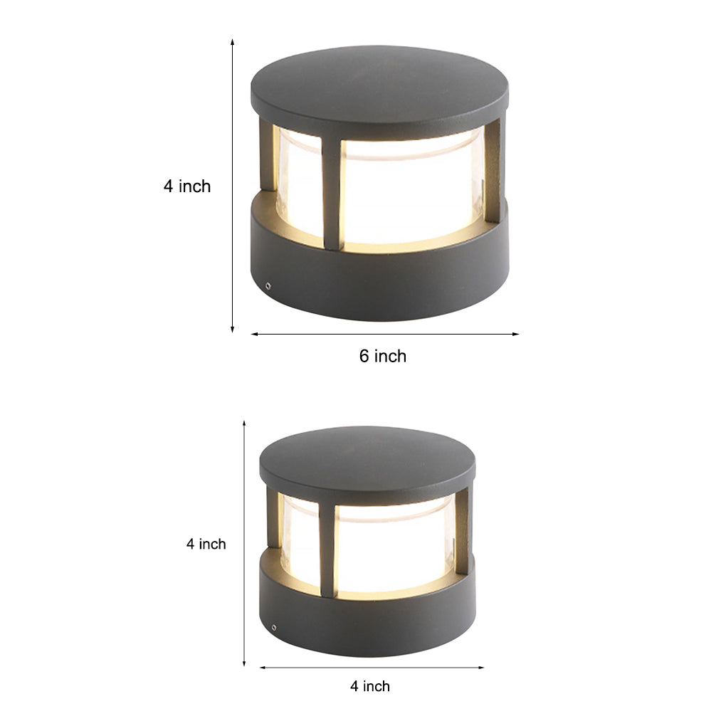 [Open-Box] Versatile LED Multi-Mount Lantern Modern Outdoor Lighting for Walls, Walkways, and Posts