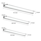 [Open-Box] LED Bathroom Vanity Light with Wall-Mounted Panel and Polished Iron Trim