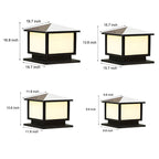 [Open-Box]Square Three Step Dimming LED Waterproof Solar Fence Post Lights