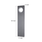 Sleek Black Modern Outdoor Pathway Bollard Lights with Unique Round Hole Feature