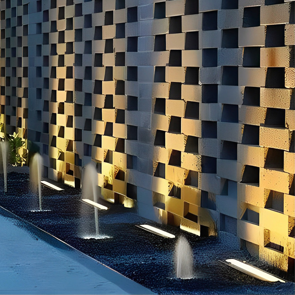 LED Rectangular Waterproof DC24V Recessed Outdoor Wall Washer Lights