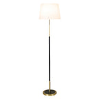 Vintage Wrought Iron Floor Lamps Country Style Fabric Shade Light