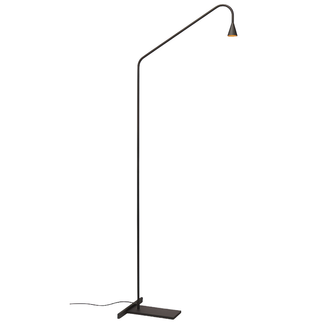 Black and Gold Floor Lamps LED Minimalist Reading Lamps