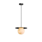 Ball Pendant Lights Nordic Natural Marble Full Copper Dining Table Lamp
