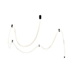 Long LED Ceiling Light Minimalist Creative Black Linear Lamp