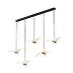 Modern LED Acrylic Seagull Linear Chandelier for Dining
