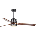 Contemporary Ceiling Fan with Light LED Remote Control Ceiling Fans
