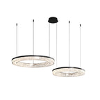 Circle Pendant Light Luxury Ring Art Chandelier