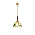 Water Ripple Glass Pendant Lighting Nordic Full Copper Light
