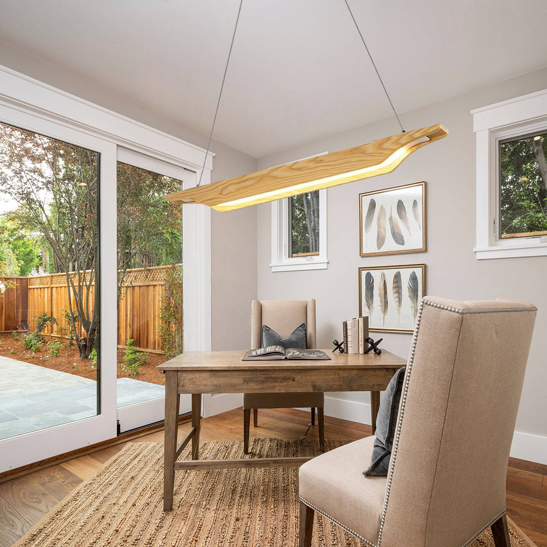 Unique Wood Design LED Modern Rustic Pendant Lighting Ceililng Lights