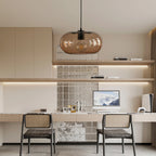 Elongated Globe Glass LED Nordic Pendant Lighting Hanging Lamp Ceiling Lights