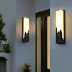 Rectangular Creative Scenery Waterproof LED Black Retro Sconces Lighting