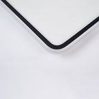 Modern Rectangular Shaped Black Flush Mount Ceiling Lights with Edge and Remote Control